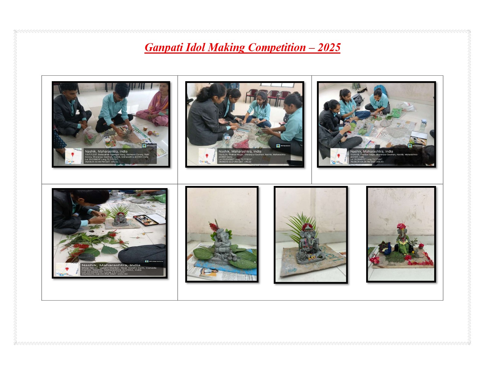Ganpati Idol Making Competition 26-08-2025